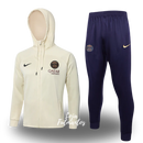 Agasalho de treino Paris Saint Germain PSG 24/25 - Bege com Capuz | Futmantos
