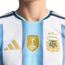 Camisa Argentina Home 25/26 Patch Torcedor Masculina - Azul+Branco